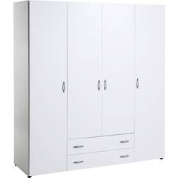 Stella Trading BASE White Kleiderschrank 160x177cm