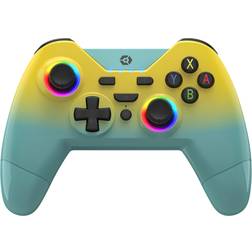 Gioteck WX4 Switch Wireless RGB Controller Yellow & Teal