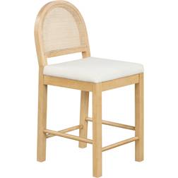 Nathan James Bailey Warm Pine-Cream Bar Stool 98.6cm
