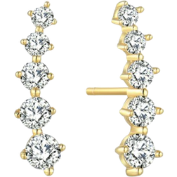 Støvring Design Ear Studs - Gold/Transparent