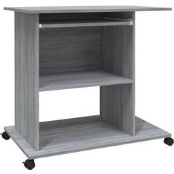 vidaXL 815544 Gray Sonoma Oak Escritorio de escritura 50x80cm