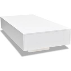 vidaXL 244021 High Gloss White Table Basse 55.1x115.1cm