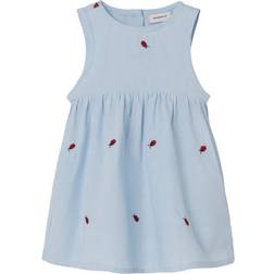 Name It Kid's Regular Fit Dress - Chambray Blue (13227279)