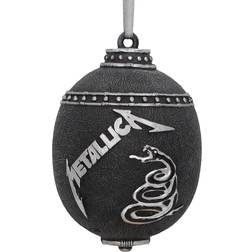 Nemesis Now Officially Licensed Metallica Black Christmas Tree Ornament 10cm