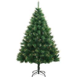 vidaXL Hinged Green/Yellow Juletræ 120cm