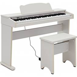 Gear4music JDP-1 Junior Digitalpiano av Vitt
