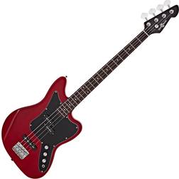 Gear4music Seattle Bass Guitar by Gear4music, Red
