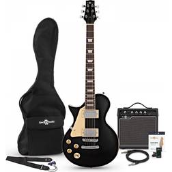 Gear4music New Jersey Left Handed Electric Guitar Pack, Black