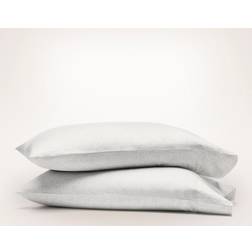 Boll & Branch Organic Signature Hemmed Pillow Case Gray (81.3x53.3cm)