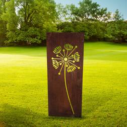 ClassicLiving Mellal Brown Metal Fence Panels 116.4cm H x 35.5cm W
