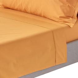 Homescapes 200 Thread Count Egyptian Bed Sheet Yellow