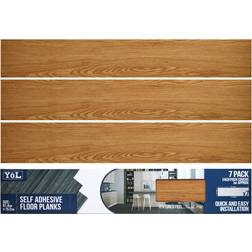 Floor Planks Tiles Self Adhesive Brown Wood Vinyl Flooring Kitchen Bathroom