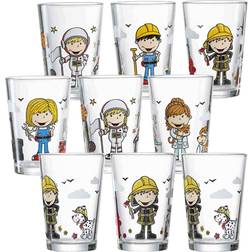 Ritzenhoff & Breker Kindergläser Berufe 9-pack 205ml Professions Boys & Girls/Fireman Bernie