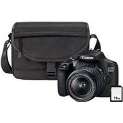 Canon Eos 2000D Dslr Camera Ef-S 18-55Mm Is Lens Sb130 Shoulder Bag 16Gb Memory Card Kit Black One Colour