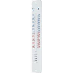 Homescapes Silver Metal Wall Thermometer for Garden