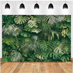 Tianfu Tropical Green Leaf Theme Background 7X5FT Wedding Bride Party Decoration Newborn Banner Photo Background Studio Shooting Props