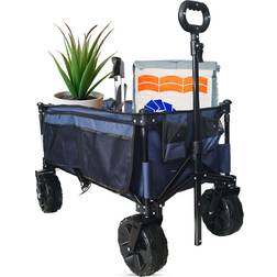 ASAB Folding Camping Festival Wagon Trolley Cart Portable Wagon Blue