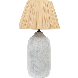 Beliani MATILDE Gray /Natural Lampada da tavolo 56cm