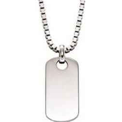 Little Star Oli Tag Necklace - Silver