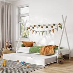 Flair Jessie Solid Wood Tent Bed White