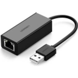 UGREEN Externt nätverkskort RJ45 USB 2.0 100 Mbps Ethernet Svart CR110 20254