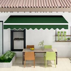 LivingAndHome Retractable Patio Awning