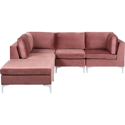 Beliani EVJA Pink Soffa 235cm 2st 4-sits
