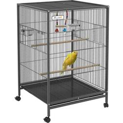 Pawhut Metal Bird Cage with Stand for Parrots