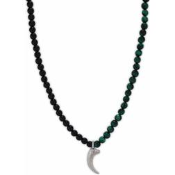 Police Men's Necklace - Siver/Black/Green