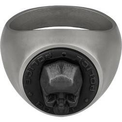 Police Fashion Ring - Silver/Black