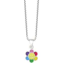 Støvring Design Smiley Necklace - Silver/Multicolour