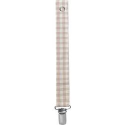 Lalaby Suttesnor Beige Gingham OneSize Suttekæde