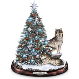 The Bradford Exchange Winter's Majesty Blue/Multicolour Christmas Tree 30.5cm