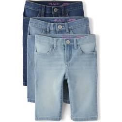 The Children's Place Girl's Denim Skimmer Shorts 3-pack - Multi Clr