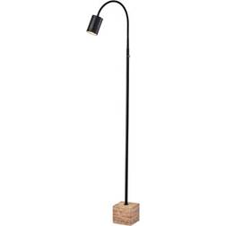 AllModern Calisto Black Floor Lamp 59"