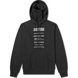 Fred Perry x Raf Simons Printed Hoodie - Black
