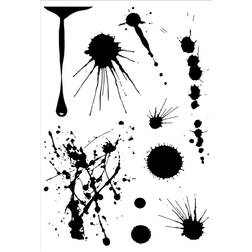 11x16 Black Ball Transparent Clear Silicone Stamp for DIY Scrapbooking Photo Album Decorative Clear Stamp