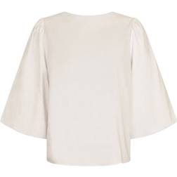 Neo Noir Lorraine Poplin Blouse - Ivory