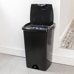 Addis Black Lift Top 48 Litre Bin Black