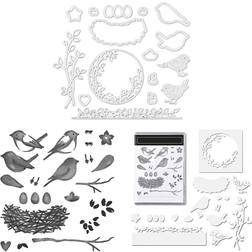 Seal & Die Cut Diy Scrapbooking Craft Pocket Card Album Decoration Kit