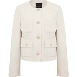 Phase Eight Ripley Boucle Jacket - Ivory