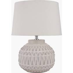 Pacific Lifestyle Aztec White Table Lamp 40cm