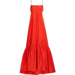 Staud Florence Maxi Dress - Hibiscus Red