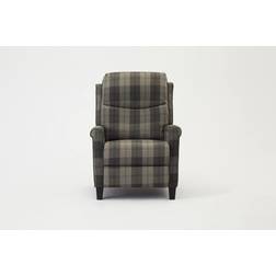 HOME DETAIL Air High Back Grey Tartan Armchair 103cm