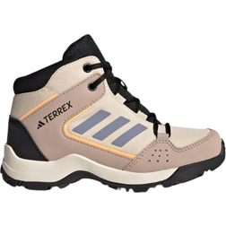 Adidas Kid's Terrex Hyperhiker Mid Hiking Shoes - Sand Strata/Silver Violet/Acid Orange