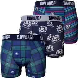 Bawbags Cool De Sacs Scotland Rugby Boxer Shorts 3-pack - Multi