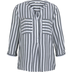 Tom Tailor Striped Blouse - Off White/Navy