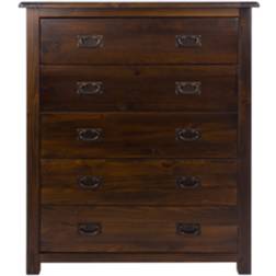 Core Products Boston Dark Lacquered Finish Chest of Drawer 90x115cm