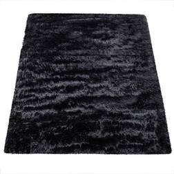 Paco Home Faux Fur Shaggy Fluffy Schwarz 160x210cm