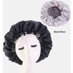Shein 1pc Ladies Double-Layered Velvet Sleep Cap For Beauty, Haircare, Chemotherapy With Adjustable Buckle For Everyday Use